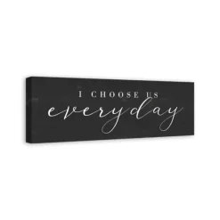 I Choose Us Every Day Canvas Wall Plaque-Kirkland's Home Store