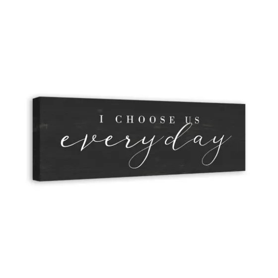 I Choose Us Every Day Canvas Wall Plaque-Kirkland's Home Store