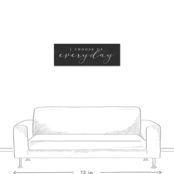 I Choose Us Every Day Canvas Wall Plaque-Kirkland's Home Store
