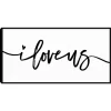 I Love Us Framed Canvas Art Print, 25X13 In.-Kirkland's Home New