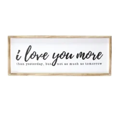 I Love You More Framed Wall Plaque-Kirkland's Home Discount