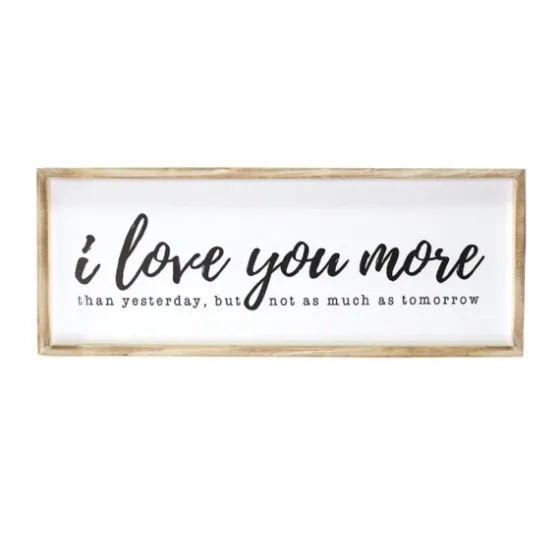 I Love You More Framed Wall Plaque-Kirkland's Home Discount