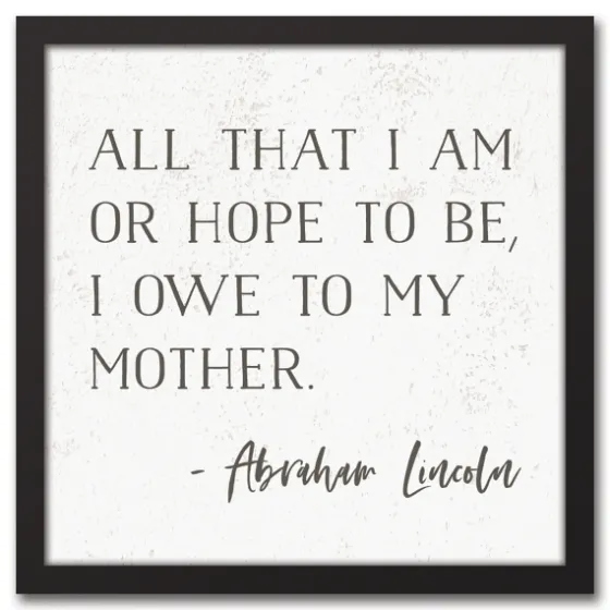 I Owe To My Mother Framed Canvas Art Print-Kirkland's Home Discount