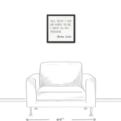 I Owe To My Mother Framed Canvas Art Print-Kirkland's Home Discount