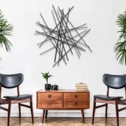 Icilio Abstract Linear Wall Plaque-Kirkland's Home Best