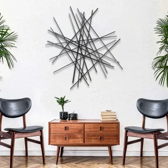 Icilio Abstract Linear Wall Plaque-Kirkland's Home Best