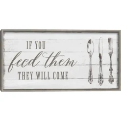 If You Feed Them Framed Canvas Art Print-Kirkland's Home Clearance