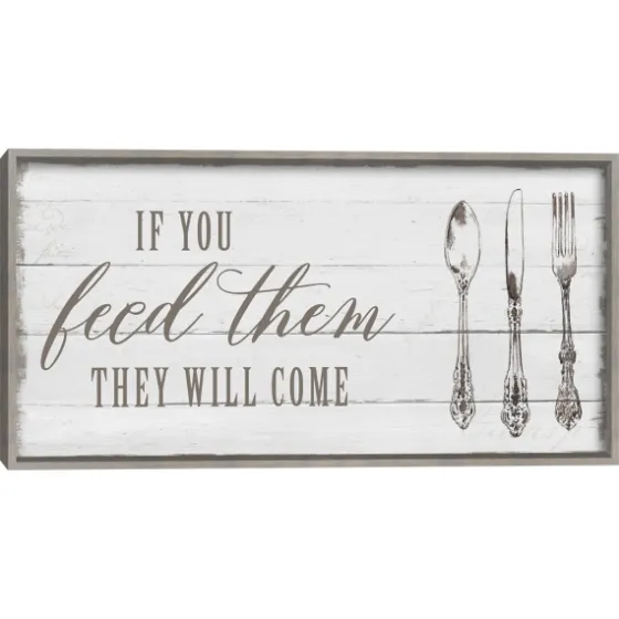 If You Feed Them Framed Canvas Art Print-Kirkland's Home Clearance