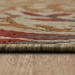 Ikat Coral Sunset Outdoor Area Rug, 5X7-Kirkland's Home Hot