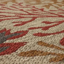 Ikat Coral Sunset Outdoor Area Rug, 5X7-Kirkland's Home Hot