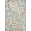 Ikat Coral White Sand Outdoor Area Rug, 5X7-Kirkland's Home Best Sale