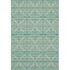 Ikat Diamond Green Outdoor Area Rug, 5X7-Kirkland's Home Hot