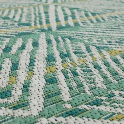 Ikat Diamond Green Outdoor Area Rug, 5X7-Kirkland's Home Hot