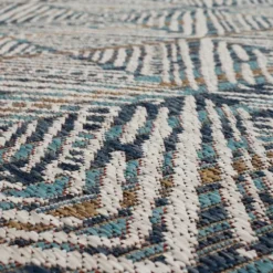 Ikat Diamond Indigo Outdoor Area Rug, 5X7-Kirkland's Home Store