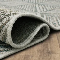 Ikat Diamond Light Outdoor Area Rug, 5X7-Kirkland's Home Online