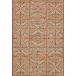 Ikat Diamond Sunset Outdoor Area Rug, 5X7-Kirkland's Home Fashion