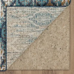 Ikat Scrolling Indigo Outdoor Area Rug, 5X7-Kirkland's Home Shop