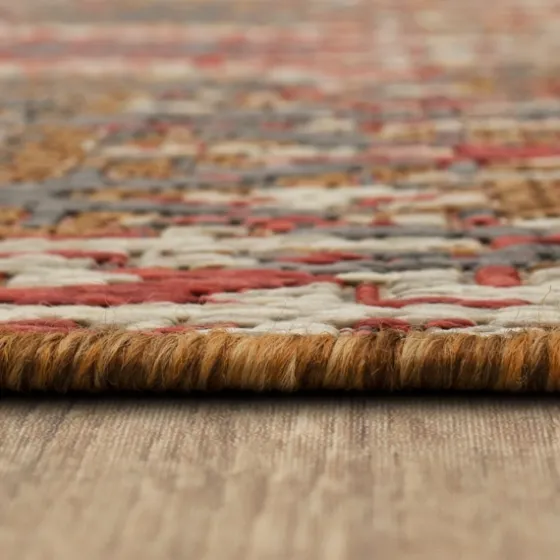 Ikat Scrolling Sunset Outdoor Area Rug, 5X7-Kirkland's Home Best Sale