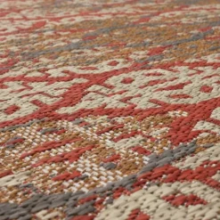 Ikat Scrolling Sunset Outdoor Area Rug, 5X7-Kirkland's Home Best Sale