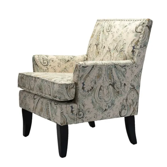 Indigo And Yellow Floral Upholstered Accent Chair-Kirkland's Home Hot