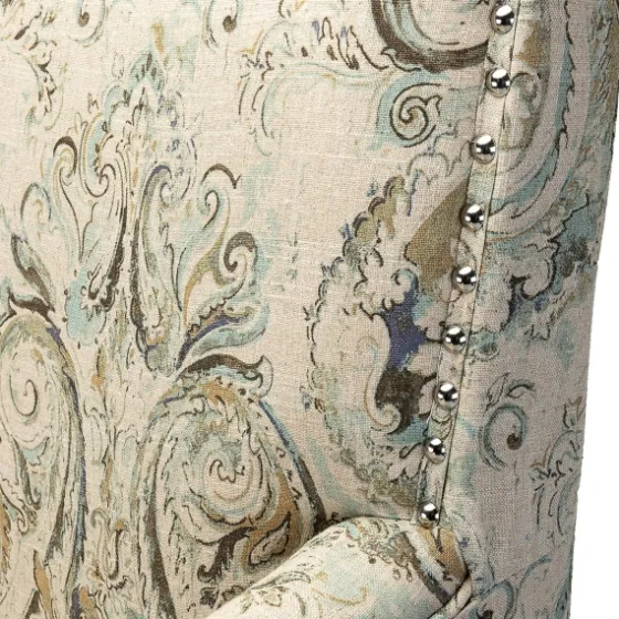 Indigo And Yellow Floral Upholstered Accent Chair-Kirkland's Home Hot