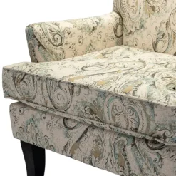 Indigo And Yellow Floral Upholstered Accent Chair-Kirkland's Home Hot