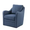 Indigo Curved Arm Swivel Accent Chair-Kirkland's Home Outlet