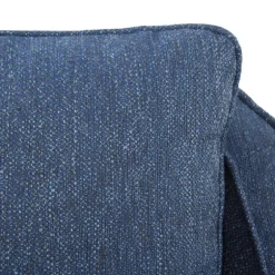 Indigo Curved Arm Swivel Accent Chair-Kirkland's Home Outlet
