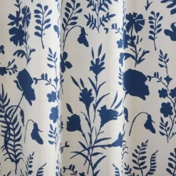 Indigo Floral 2-Pc. Curtain Panel Set, 84 In.-Kirkland's Home Online