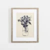 Indigo Floral Vase Ii Framed Art Print-Kirkland's Home Store