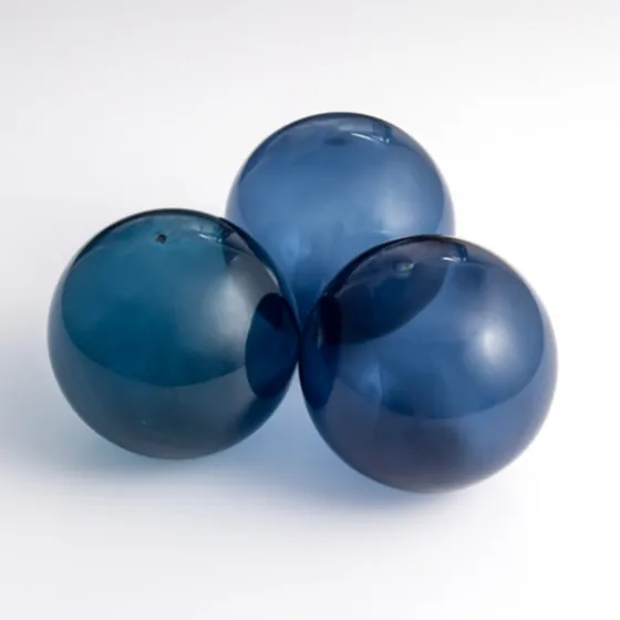 Indigo Glass Orbs, Set Of 3-Kirkland's Home Sale
