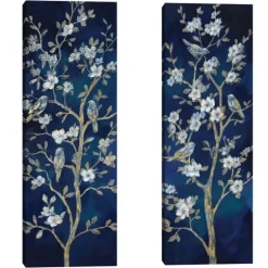 Indigo Spring I & Ii Canvas Art Prints, Set Of 2-Kirkland's Home Online