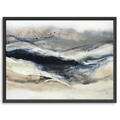 Indigo Sway Framed Canvas Art Print-Kirkland's Home Flash Sale