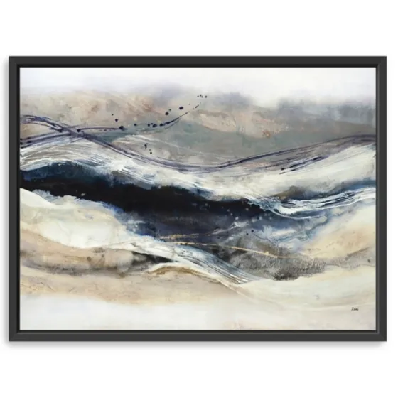 Indigo Sway Framed Canvas Art Print-Kirkland's Home Flash Sale