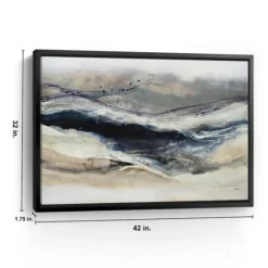 Indigo Sway Framed Canvas Art Print-Kirkland's Home Flash Sale