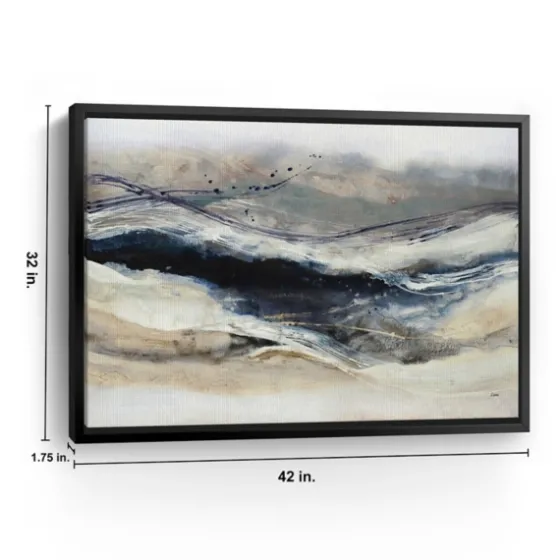 Indigo Sway Framed Canvas Art Print-Kirkland's Home Flash Sale
