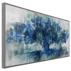 Indigo Tree Of Life Light Gray Framed Art Print-Kirkland's Home Best