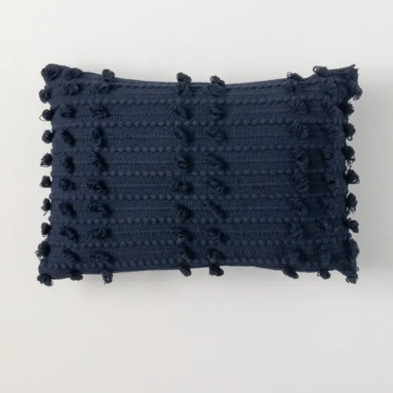 Indigo Woven Lumbar Pillow-Kirkland's Home Fashion