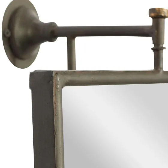 Industrial Distressed Iron Mount Mirror-Kirkland's Home Sale