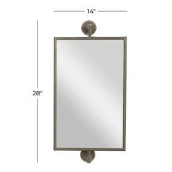 Industrial Distressed Iron Mount Mirror-Kirkland's Home Sale