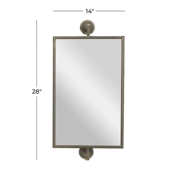 Industrial Distressed Iron Mount Mirror-Kirkland's Home Sale