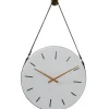 Industrial Leather Strap Hanging Wall Clock-Kirkland's Home Best