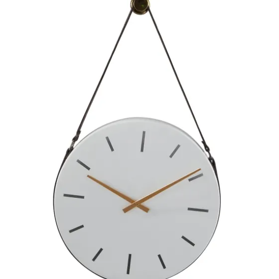 Industrial Leather Strap Hanging Wall Clock-Kirkland's Home Best