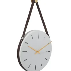 Industrial Leather Strap Hanging Wall Clock-Kirkland's Home Best