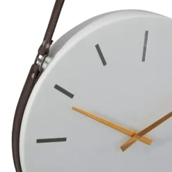 Industrial Leather Strap Hanging Wall Clock-Kirkland's Home Best