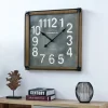 Industrial Square Liam Clock-Kirkland's Home Hot