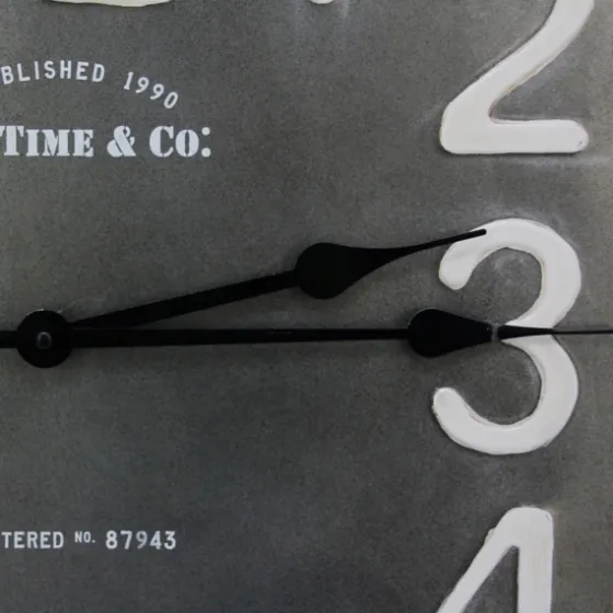 Industrial Square Liam Clock-Kirkland's Home Hot