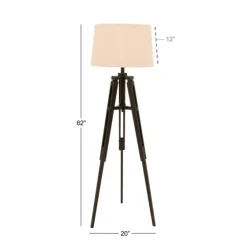 Industrial Tripod Wooden Floor Lamp-Kirkland's Home Hot