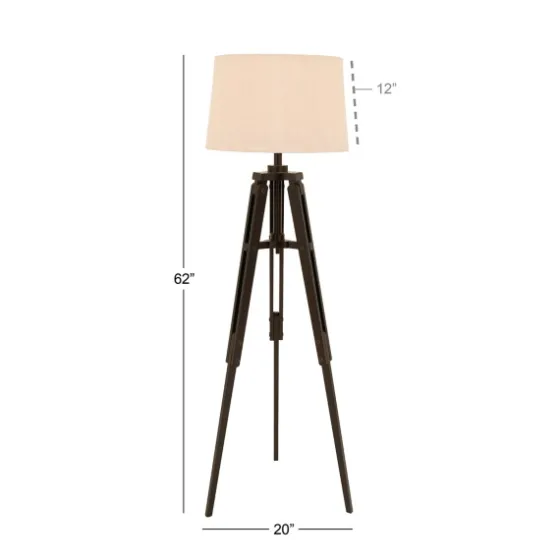 Industrial Tripod Wooden Floor Lamp-Kirkland's Home Hot