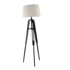 Industrial Tripod Wooden Floor Lamp-Kirkland's Home Hot